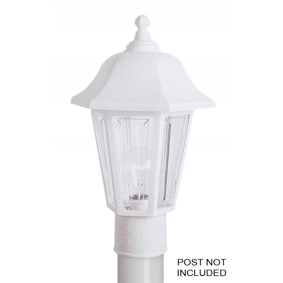 Wave Lighting 230TC-WH Marlex Brentwood Post Light in White